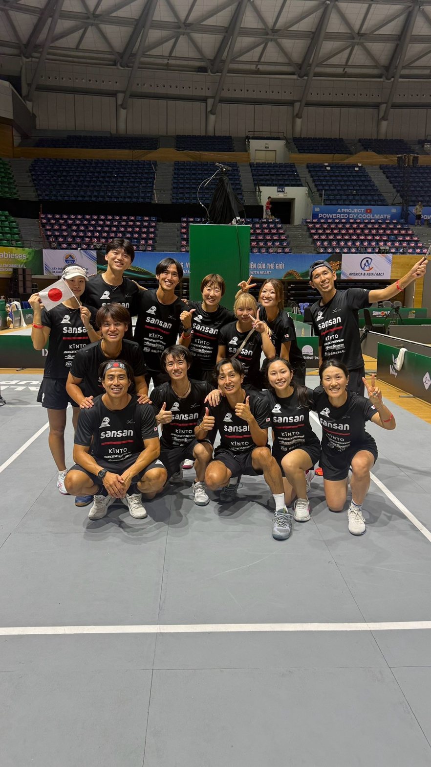 TEAM JAPAN（佐脇京所属）― 日本代表の集合写真｜Heineken Pickleball World Cup 2026