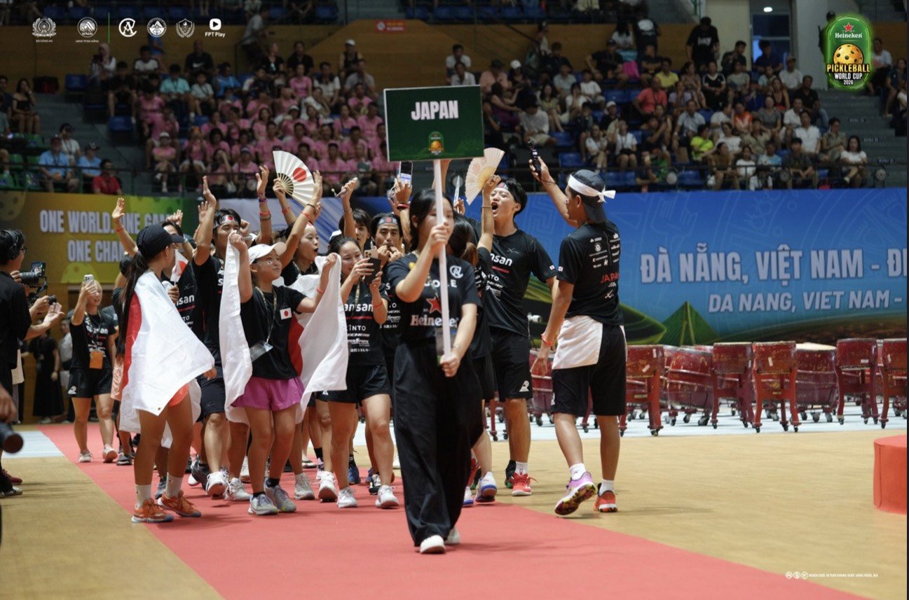 TEAM JAPAN（佐脇京所属）― 開会式で入場行進｜Heineken Pickleball World Cup 2026